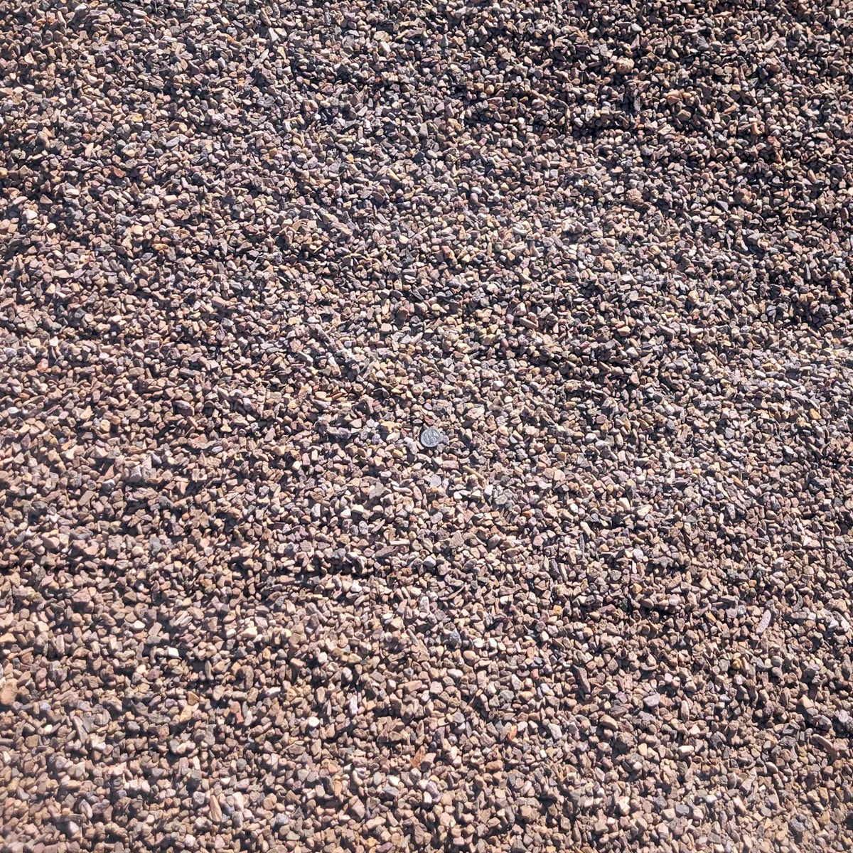 Apache Brown Gravel installed