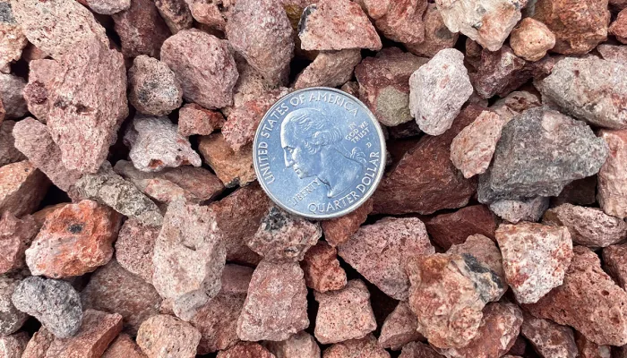 Apache Pink Gravel, 1/2"