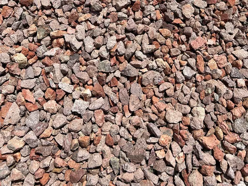 Desert Sunset Gravel installed