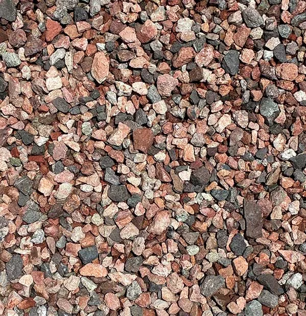 Sedona Red Gravel installed